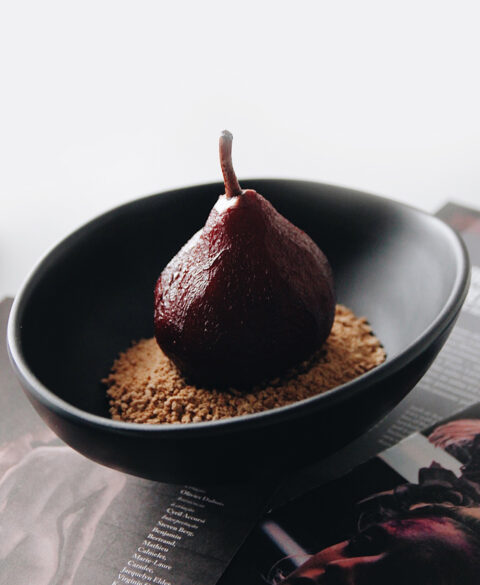 Red Wine Poached Pears 1